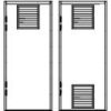 Security Door Louvered Panels